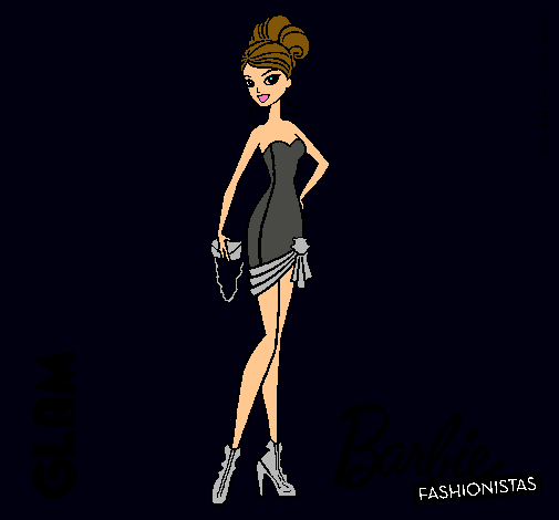 Dibujo Barbie Fashionista 5 pintado por amalia