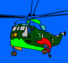Dibujo Helicóptero al rescate pintado por sebastianyan