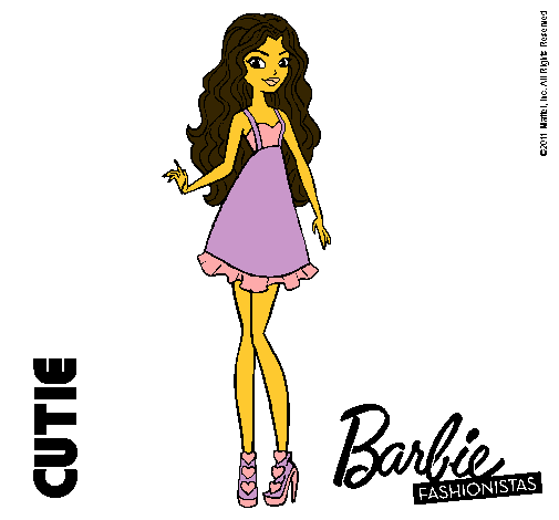 Dibujo Barbie Fashionista 3 pintado por Marta24