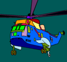 Dibujo Helicóptero al rescate pintado por magt0269