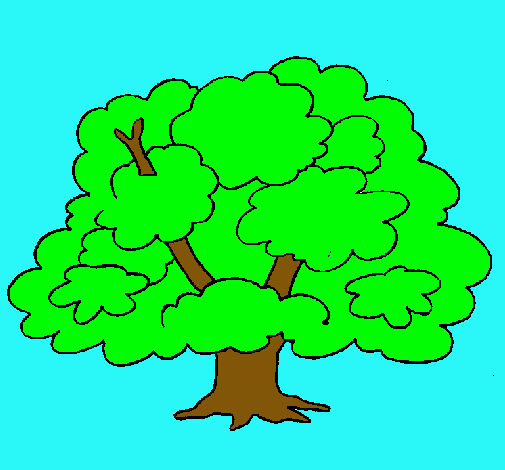 Dibujo Árbol pintado por lizzeth