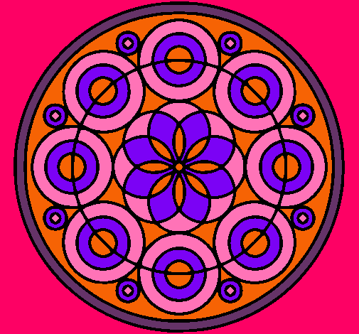 Dibujo Mandala 35 pintado por silvia450