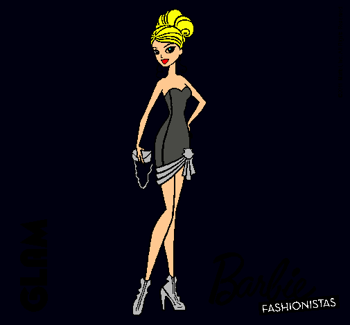 Dibujo Barbie Fashionista 5 pintado por amalia