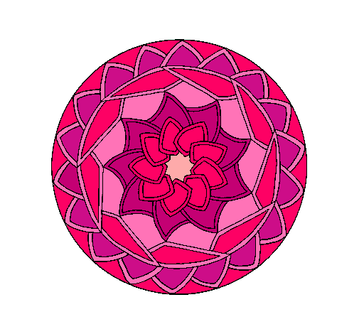 Dibujo Mandala 1 pintado por clari700