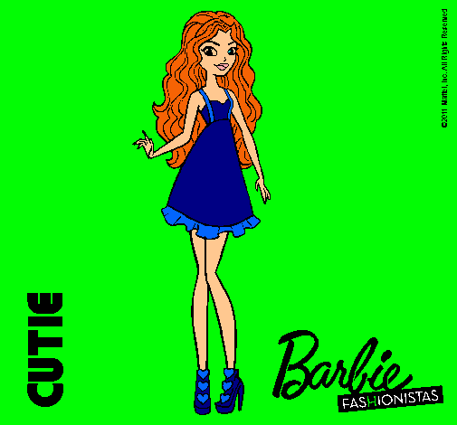 Dibujo Barbie Fashionista 3 pintado por amalia