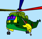 Dibujo Helicóptero al rescate pintado por rivaldo