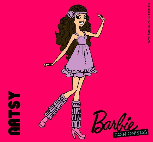 Dibujo Barbie Fashionista 1 pintado por amamiley