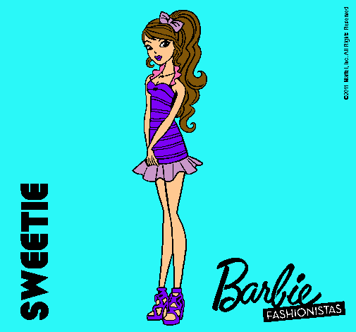 Dibujo Barbie Fashionista 6 pintado por t-hamar