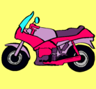 Dibujo Motocicleta pintado por azuleta