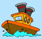 Dibujo Barco en el mar pintado por sergio-barco