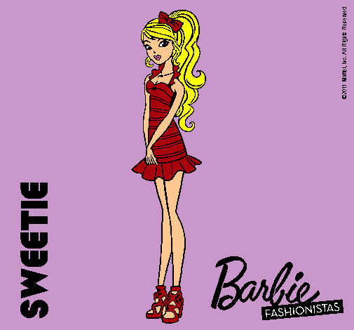 Dibujo Barbie Fashionista 6 pintado por el_eclipse