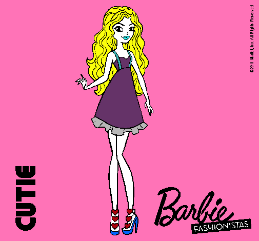 Dibujo Barbie Fashionista 3 pintado por yadrianis