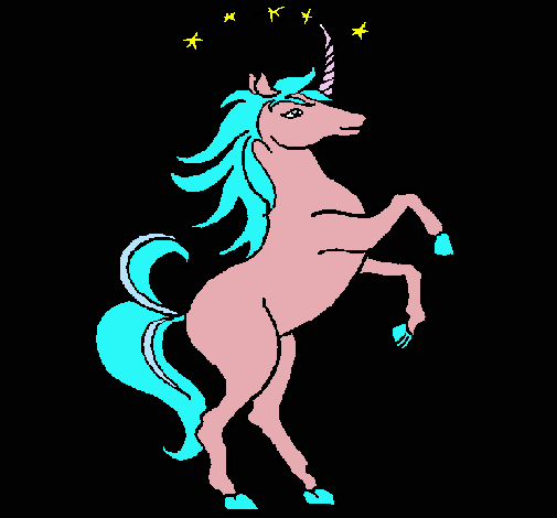 Dibujo Unicornio pintado por andrelena