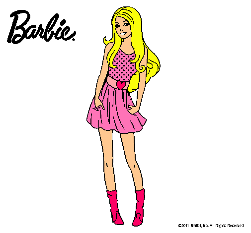 Dibujo Barbie veraniega pintado por lopi12551