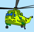 Dibujo Helicóptero al rescate pintado por laulai
