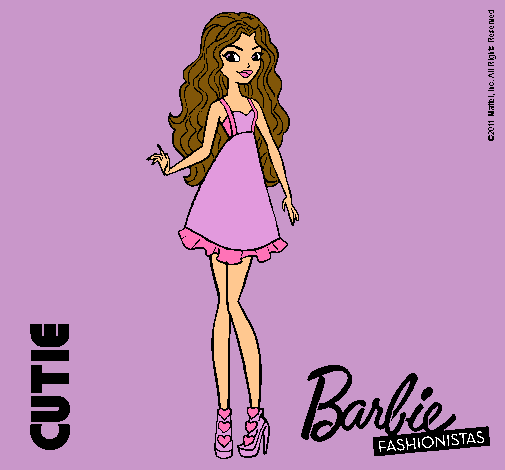 Dibujo Barbie Fashionista 3 pintado por Martam