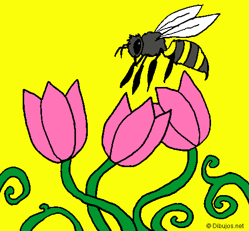 Dibujo Abeja pintado por camarena