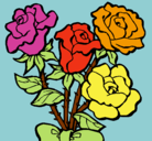 Dibujo Ramo de rosas pintado por fatima