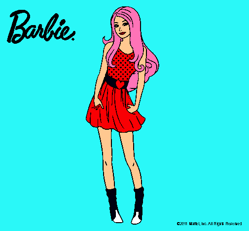 Dibujo Barbie veraniega pintado por el_eclipse