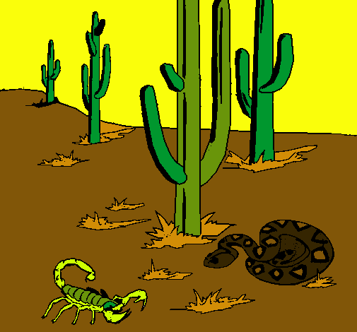 Dibujo Desierto pintado por ternu