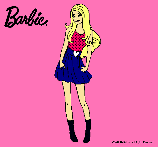 Dibujo Barbie veraniega pintado por iulmi