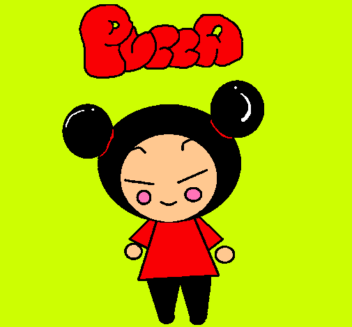 Dibujo Pucca 2 pintado por blanca86