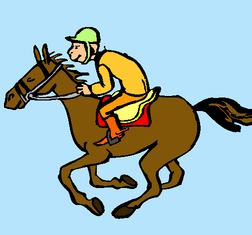 Dibujo Carrera de caballos pintado por Tweest