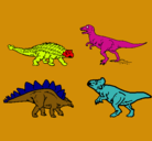 Dibujo Dinosaurios de tierra pintado por xuhey
