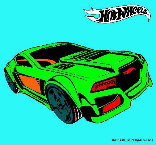 Dibujo Hot Wheels 5 pintado por josete