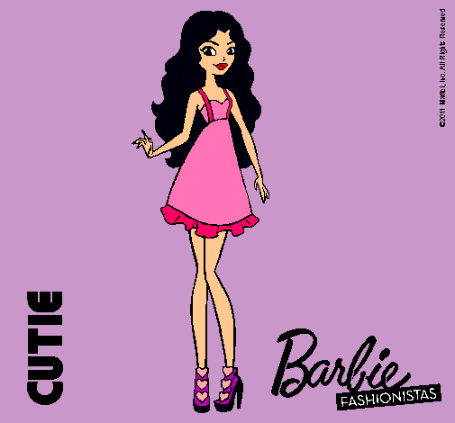 Dibujo Barbie Fashionista 3 pintado por analy