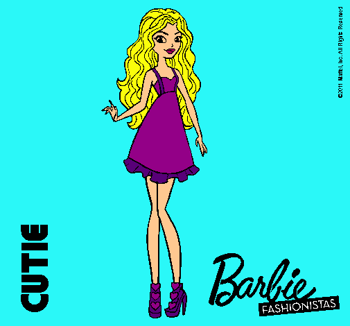 Dibujo Barbie Fashionista 3 pintado por amalia