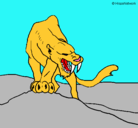 Dibujo Tigre con afilados colmillos pintado por IreneOP