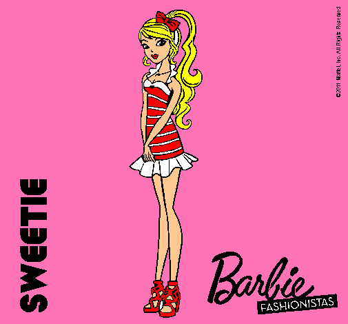 Dibujo Barbie Fashionista 6 pintado por natyguapaloba