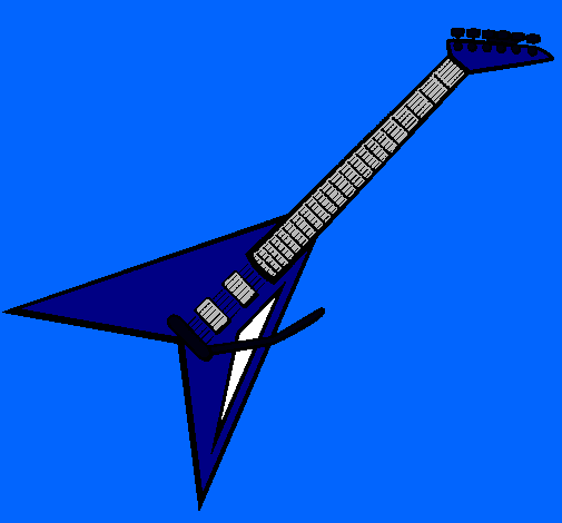 Dibujo Guitarra eléctrica II pintado por Yaamii