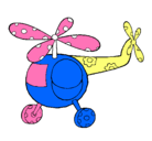 Dibujo Helicóptero adornado pintado por juquino