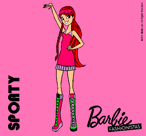 Dibujo Barbie Fashionista 4 pintado por azuleta