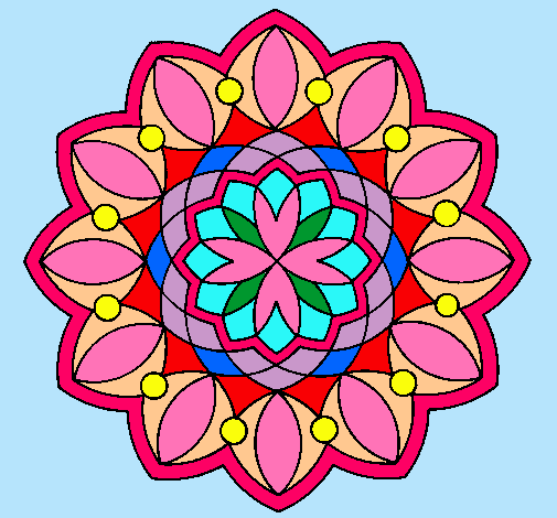 Dibujo Mandala 20 pintado por Ediley