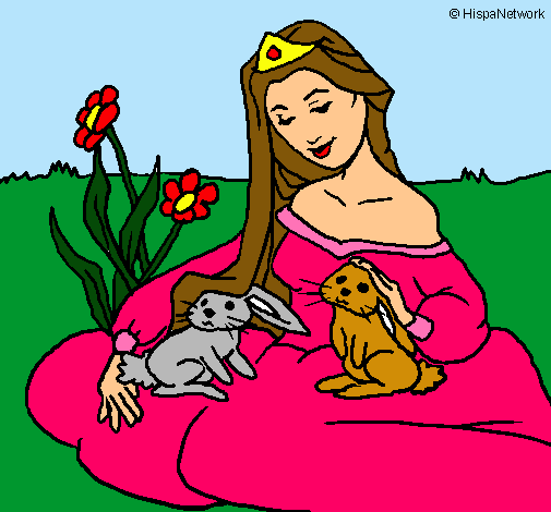 Dibujo Princesa del bosque pintado por Ediley
