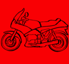 Dibujo Motocicleta pintado por moto 