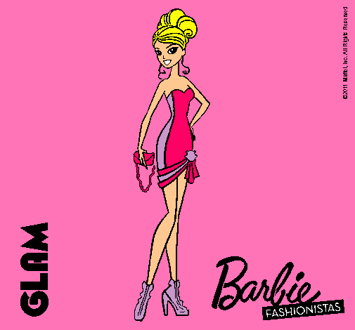 Dibujo Barbie Fashionista 5 pintado por azuleta