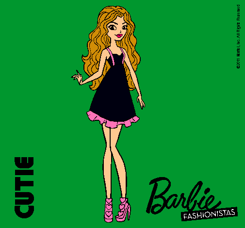 Dibujo Barbie Fashionista 3 pintado por amalia