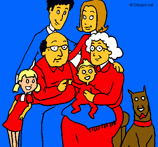 Dibujo Familia pintado por seses