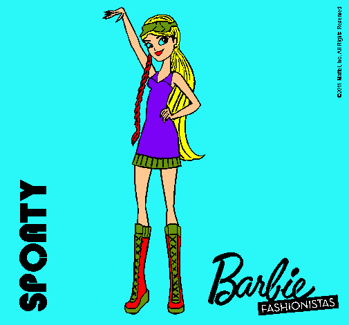 Dibujo Barbie Fashionista 4 pintado por lely-orton