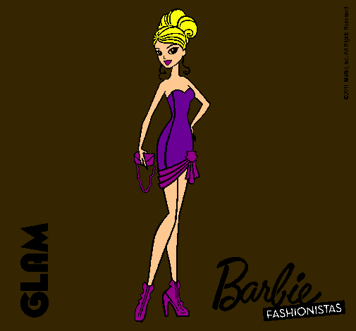 Dibujo Barbie Fashionista 5 pintado por amalia