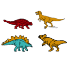 Dibujo Dinosaurios de tierra pintado por saurus