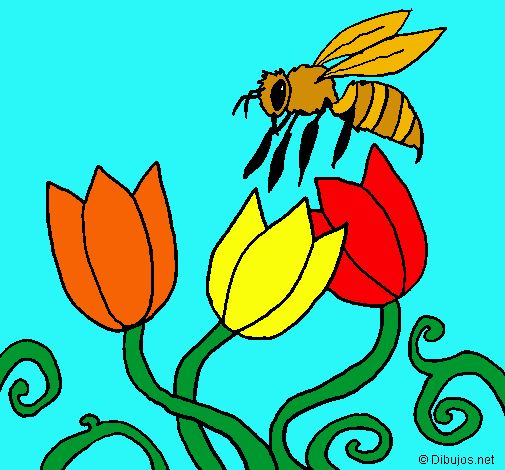 Dibujo Abeja pintado por lizzeth