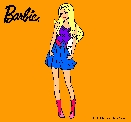 Dibujo Barbie veraniega pintado por ana-san