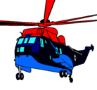 Dibujo Helicóptero al rescate pintado por amemolina