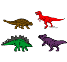 Dibujo Dinosaurios de tierra pintado por inti