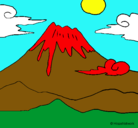 Dibujo Monte Fuji pintado por FERRAN